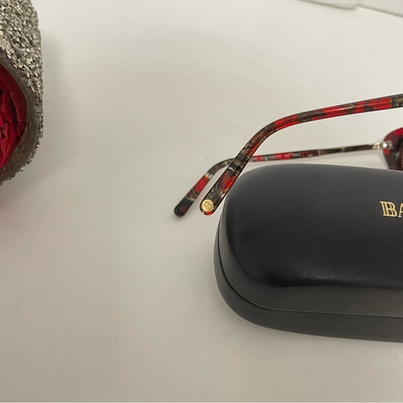 Balmain 56mm Modified Cat Eye Sunglasses In Red & Brown Red- Comes W/ Case Only - Picture 10 of 15
